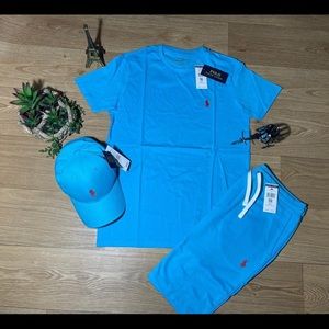 Baby Blue Ralph Lauren Polo Shorts or Shirt